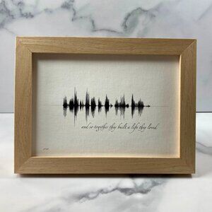 And So Together They Built A Life They Loved Soundwave 5x7 Canvas Frame